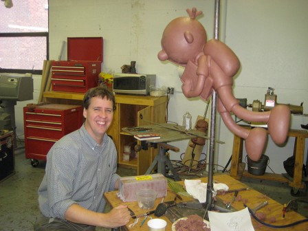 Jeff Kinney in his studio