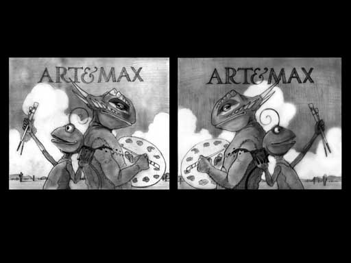 Art and Max back to back